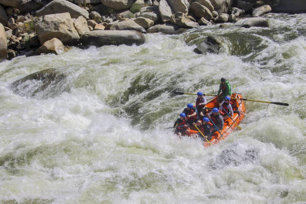 Kern River rafting in california