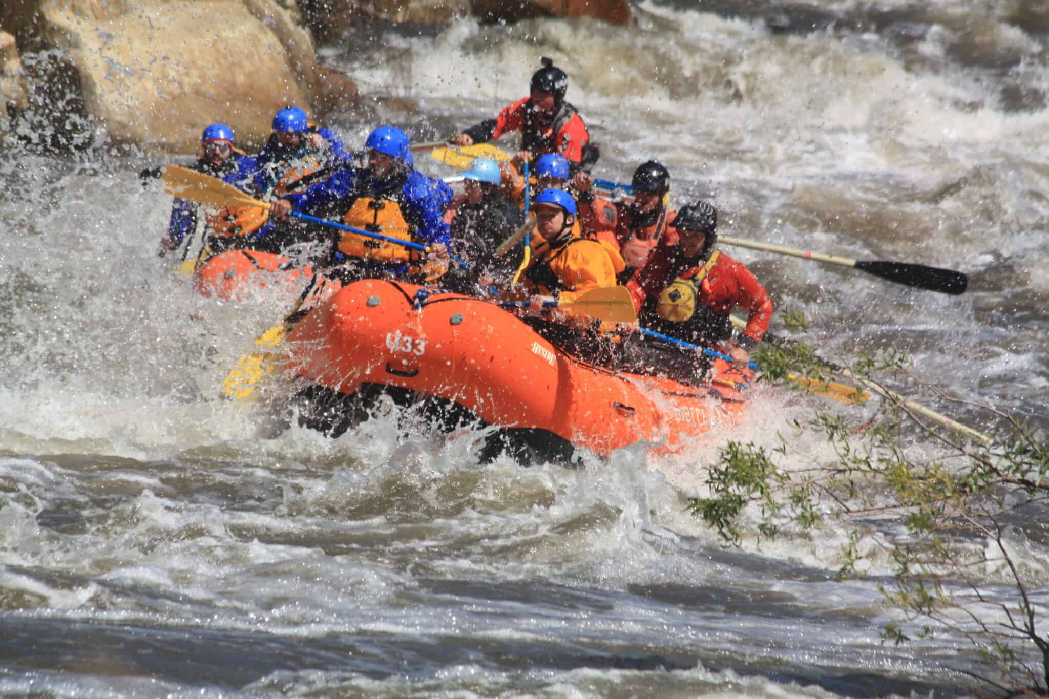 class iv rafting on the upper kern river