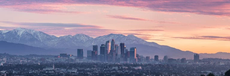 city view of Los Angeles, CA Sierra South Mountain Sports Kern River California